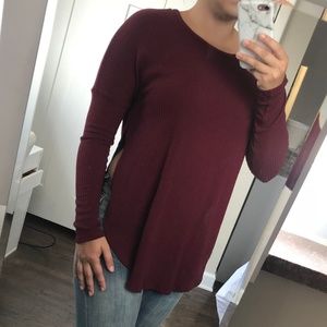 Ribbed Tunic Top